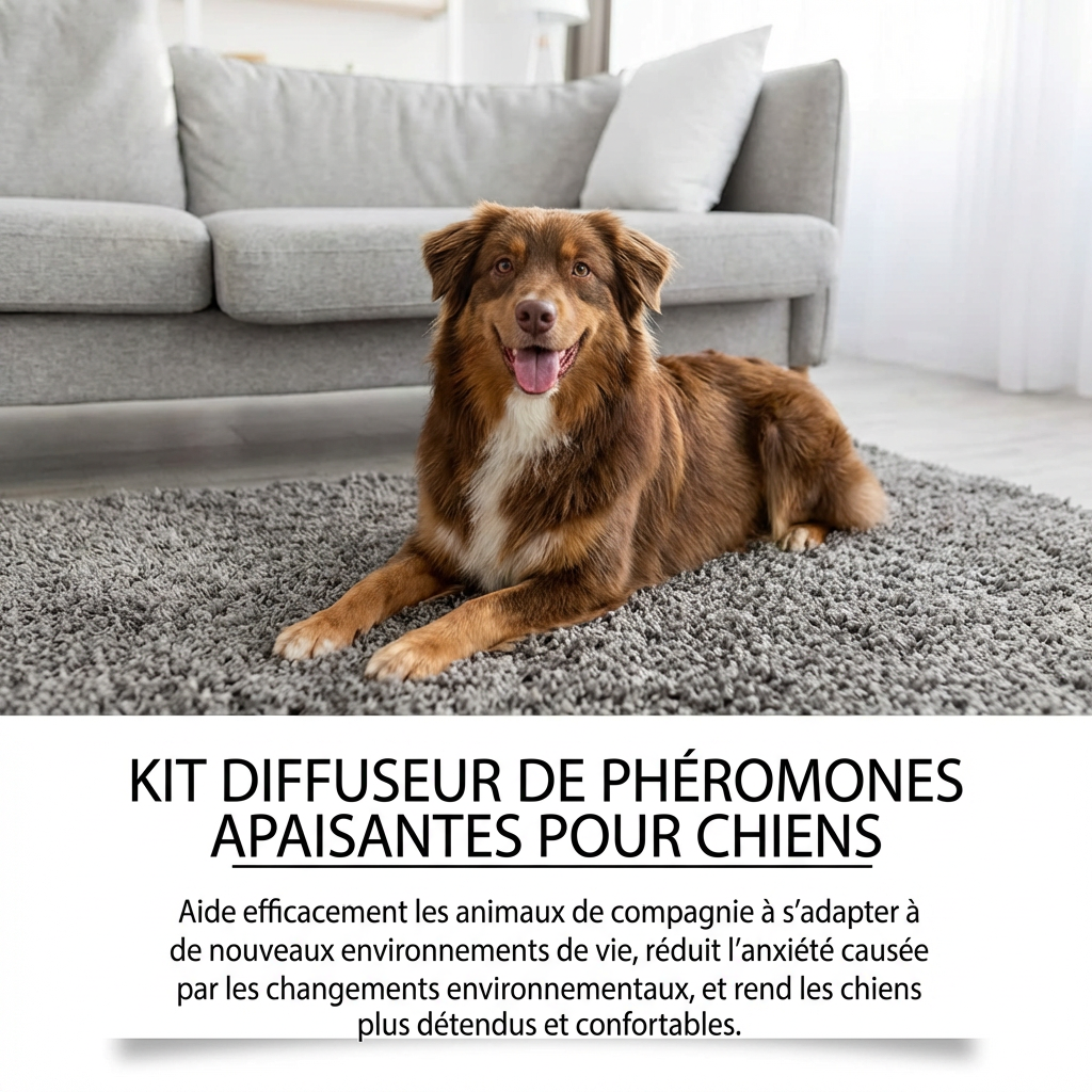 Diffuseur de phéromones apaisantes pour animaux (chats et chiens) - Soulagement des émotions