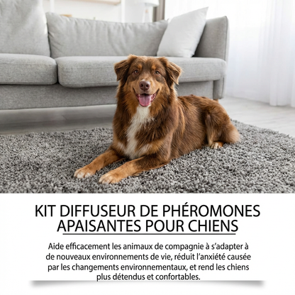 Diffuseur de phéromones apaisantes pour animaux (chats et chiens) - Soulagement des émotions
